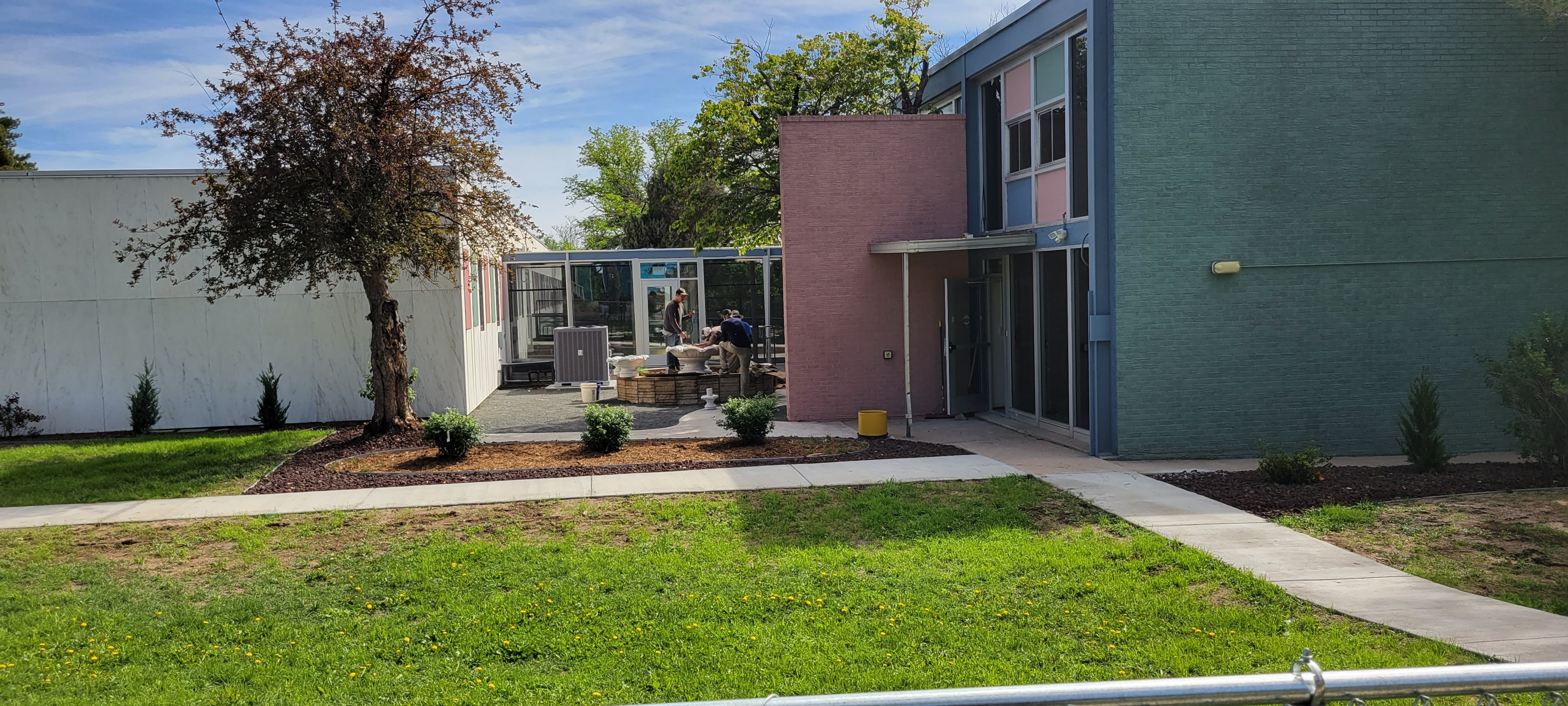 Senior living courtyard transformation